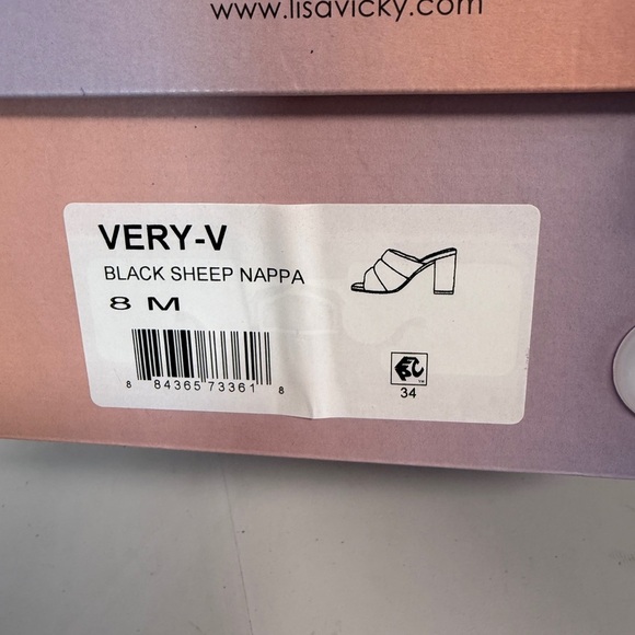 Lisa Vicky Women’s Sandals Black Very Black Sheep Size 8 - Picture 7 of 8